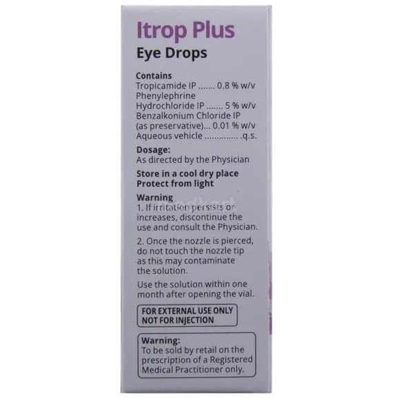 itrop plus eye drops 5 ml